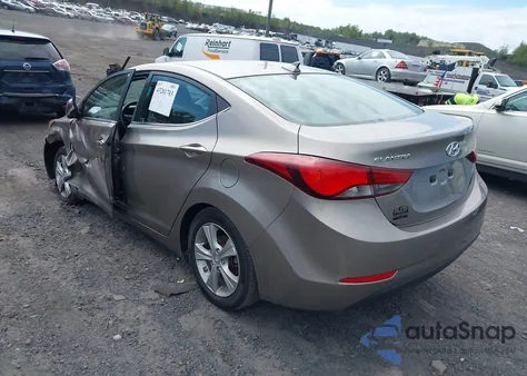 2016 Hyundai Elantra Value Edition from USA, damaged, VIN 5NPDH4AE3GH675303
